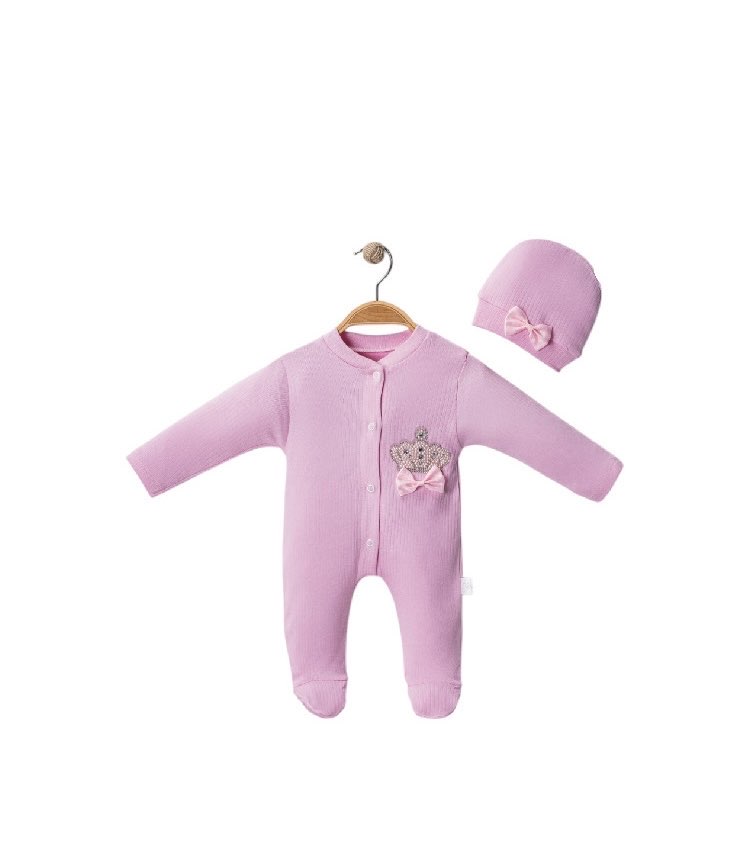 TAÇ BASKILI BEBE TULUM PEMBE